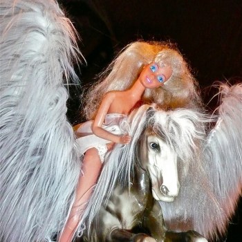 Pegasus, Barbie, flight out of greed, enlightened, Daniela Haskara