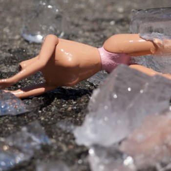 Barbie ice melting