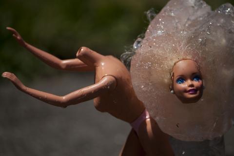 Barbie ice melting