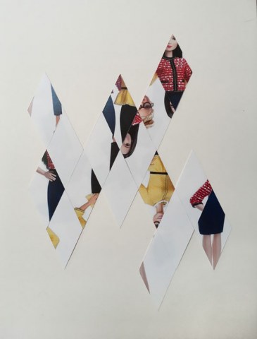 diamond in office order Vanessa Niederstrasser diamond shaped photo collage