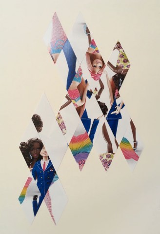 diamond in rainbow order Vanessa Niederstrasser diamond shaped photo collage