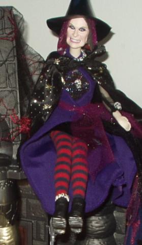 Aging Wiccan Crone Altered Barbie doll 